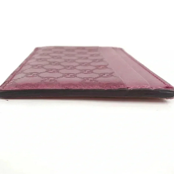 Authentic GUCCI 282089・534041 Micro Guccisima Card Case leather Pink - Picture 3 of 12